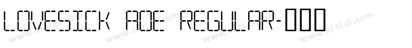 Lovesick AOE Regular字体转换